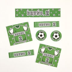 Combo 50 etiquetas personalizadas para Candy Bar Futbol - comprar online