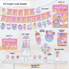 Kit imprimible deco básico super cute kawaii