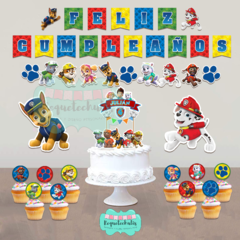 Kit cumpleaños deco mini Paw Patrol