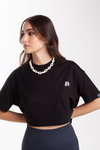 Core Crop Top Negro