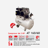 Compresor 2hp Motor Libre De Aceite ATEC