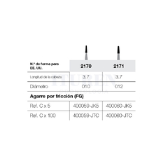 Fresa Carburo de Tungsteno Corte De Metal para Turbina FG 2170 JET - comprar online