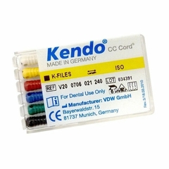 Kit 6 Limas K Manuales Para Endodoncia 2da Serie (45-80) 21mm Kendo Vdw