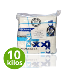 10 kgs Gasa Trozada 5x5 Insumos XXI (10 paquetes)