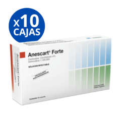 10 CAJAS Anescart Forte Anestesia Odontológica x50 anestubos - comprar online