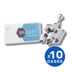 10 Casos Brackets Metálicos MBT Mini 0.22 x20u E-Elegant Eksen