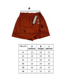 POLLERA-SHORT CORDEROY - comprar online