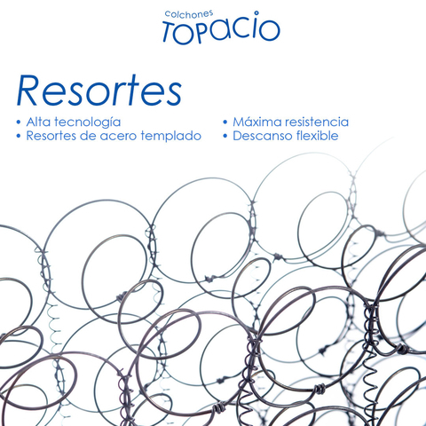 Colchón Topacio Complete Doble EuroPillow Doux 190 x 150 X 32 cm