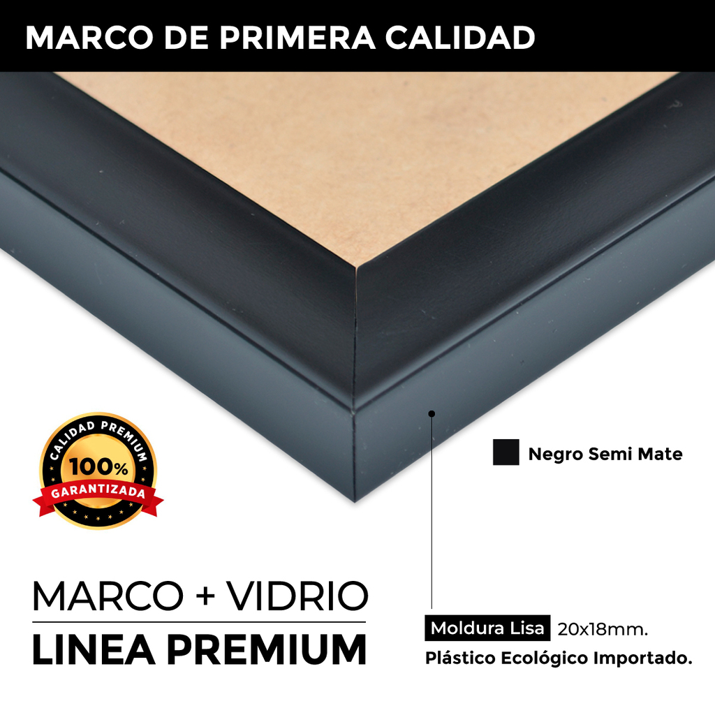 Comprar Marco Negro 50x70 online