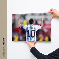 Messi festejando gol de espalda - comprar online