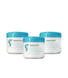 NANOFEET Creme de Hidratação para Ressecamento e Asperezas da Pele Maurélio Neto (3 unidades)