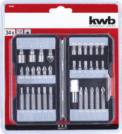 Caja de puntas de 34 piezas en caja pequeña KWB - tienda online