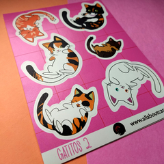 Plancha de stickers: GATITOS 2 - comprar online