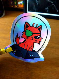 Sticker Angry Aliencat