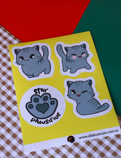 Plancha de Stickers: Gato Romano