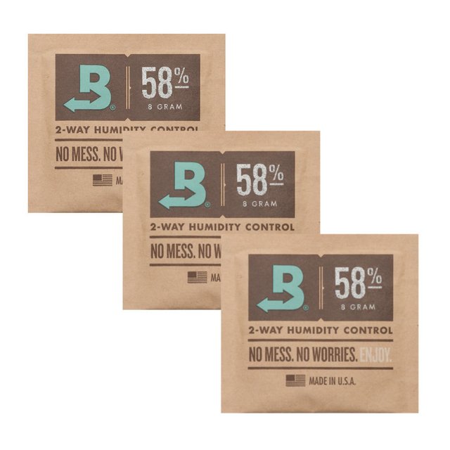 BOVEDA 58% - 8g kit c/3un umidificador ervas fumos alimentos