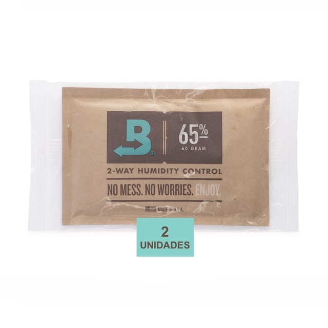 BOVEDA 65% - 60g kit c/2un umidificador charutos alimentos