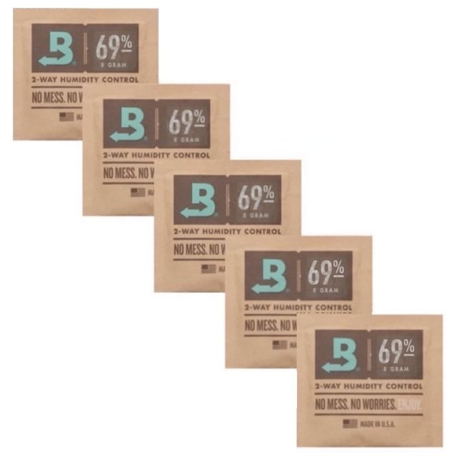 BOVEDA 69% - 8g kit c/5un umidificador charutos alimentos