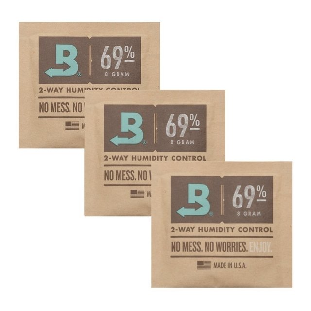 BOVEDA 69% - 8g kit c/3un umidificador charutos alimentos