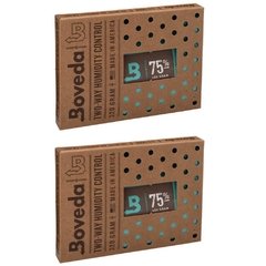 BOVEDA 75% - 320g kit c/2un umidificador charutos