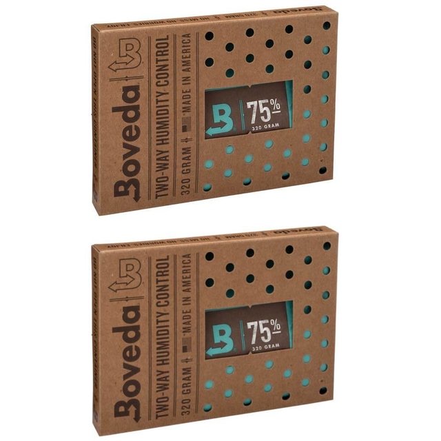 BOVEDA 75% - 320g kit c/2un umidificador charutos