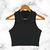 Top Crop Negro Cuello Bebe Dark - comprar online