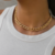 Choker Elos Duplos Banhado a Ouro 18K