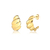 Brinco Croissant Maxi Banhado a Ouro 18K