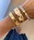 Bracelete Martelado Banhado a Ouro 18K - comprar online