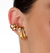 Brinco Ear Hook Orgânico Banhado a Ouro 18K - comprar online