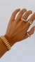 Bracelete Folhas Banho Ouro - comprar online