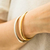 Bracelete Liso Banhado a Ouro - loja online