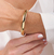 Bracelete Liso Banhado a Ouro - comprar online