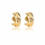 Brinco Ear Hook Orgânico Banhado a Ouro 18K