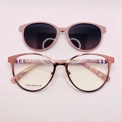 CLIP ON - MILAO - ROSE GOLD + 1 LENTE SOLAR