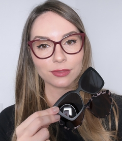 CLIP ON - 8711 - VINHO + 2 LENTES SOLARES - loja online