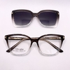 CLIP ON - 9040 - CINZA/TRANSPARENTE + LENTES SOLAR