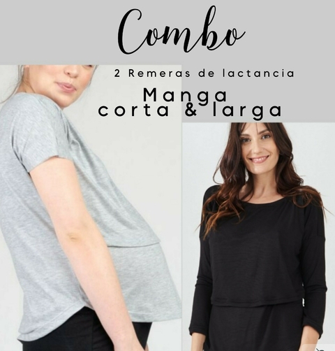 combo Mix remeras de lactancia