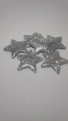 Estrela de Glitter Prata