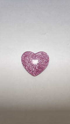 Aplique de Coração Resina - 2,5 cm - Mundo das Tiaras