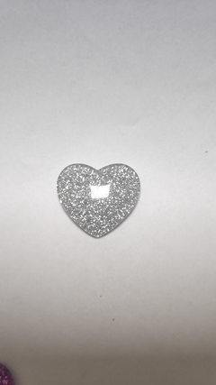 Imagem do Aplique de Coração Resina - 2,5 cm