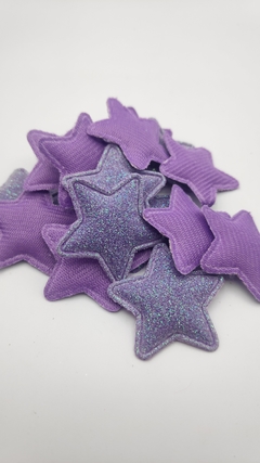 Aplique Estrela com Glitter - Candy Colors - loja online