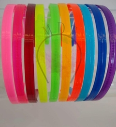 Tiara Pente Silicone 10mm Colorida - Inquebrável