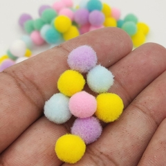 Pompom 10mm sortidas Candy - 100 peças - comprar online