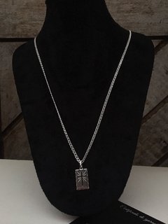Grumet Elo Duplo 3mm + Plaqueta Crucifixo | Prata 925 - comprar online