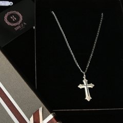 Corrente 1x1 + Crucifixo | PRATA 925 - comprar online