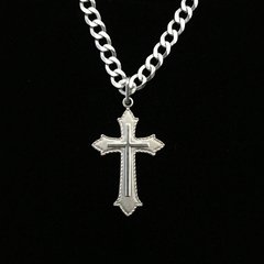 Corrente Grumet 5mm + Crucifixo | PRATA 925 - comprar online