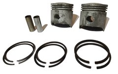 Subconjunto pistones aros y pernos De Carlo 700 2 cil / Pistons rings and pins BMW 700 2 cyl