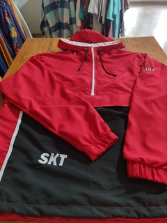 Anorak rojo skt abrigo - comprar online