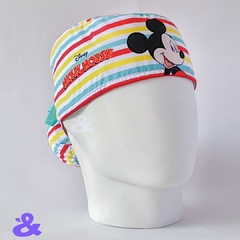 Gorro Tela Antifluido Mickey Rayas - comprar online